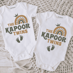 Customize Twins Onesies